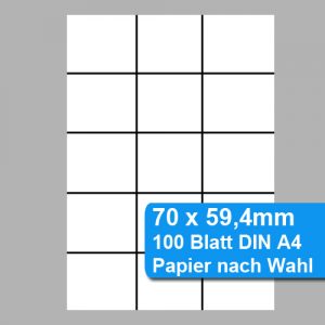 Perforiertes Papier 70 x 59,4mm