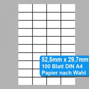 Papieretiketten 52,5mm x 29,7mm
