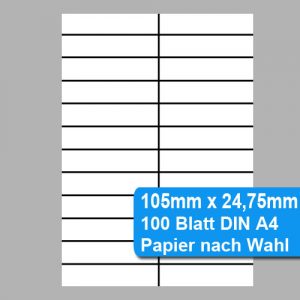 105mm x 24,75mm perforiertes Papier
