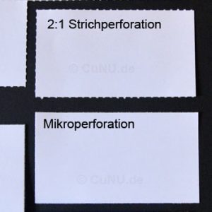 Unterschied zwischen Mikroperforation und Strichperforation